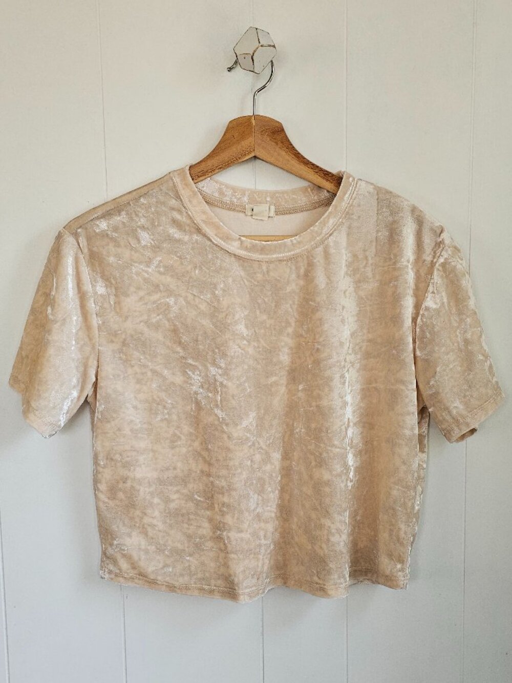 GARAGE Short Sleeve Velvet Tee